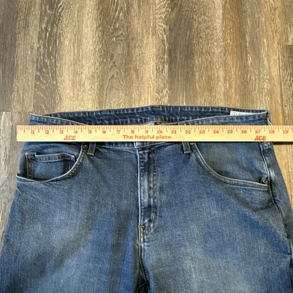 Aviator Jeans Mens 36 Blue Denim Stretch Made in USA Classic Five Pocket Travel